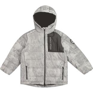 Cunyi纯一良品童装男童羽绒服秋冬新款儿童时尚墨染印花连帽外套