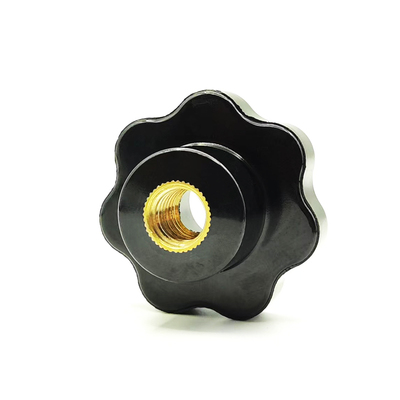 梅花手柄沉头孔七星把手胶木手柄通孔手轮胶木把手M8M10星形手柄