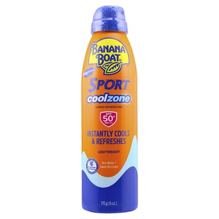 香蕉船BananaBoat 冰极SPF50防晒喷雾霜隔离防水冰霜出游海岛军训