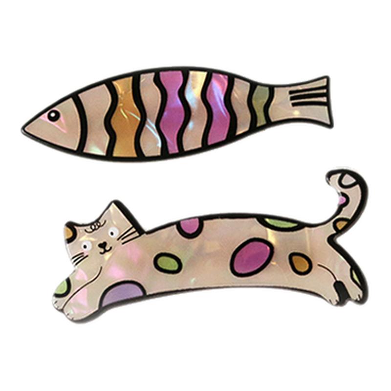 萌趣卡通小猫发夹女可爱侧边夹