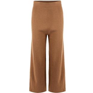 名师路秋季时尚黑色裤子女新款宽松直筒针织阔腿裤女高腰垂感