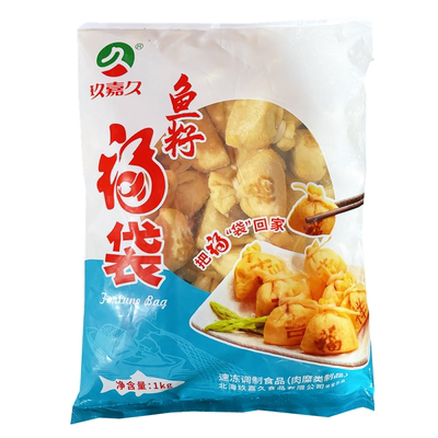 玖嘉久鱼籽福豆腐皮丸子福包袋