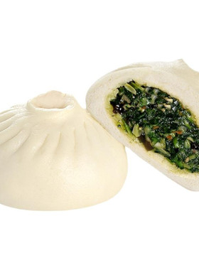 富字扬州大包子荠菜包春笋青菜素包家庭装速冻野菜包儿童早餐馒头