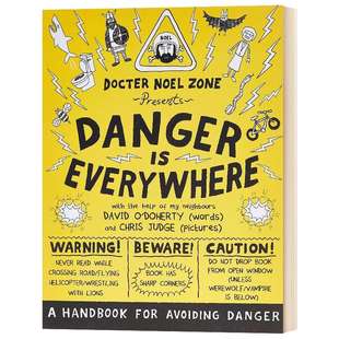 胆小鬼日记1 英文原版 Danger is Everywhere: A Handbook for Avoiding Danger 危险无处不在:避免危险的手册 幼儿认知儿童图书