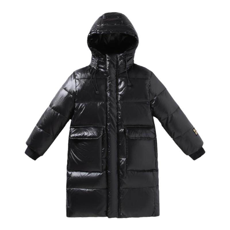 正品巴拉品男童中长款加厚羽绒服