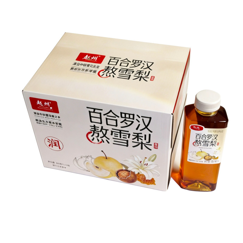 赵州百合罗汉熬雪梨500ml河北赵县特产熬煮配料干净解腻清甜温润