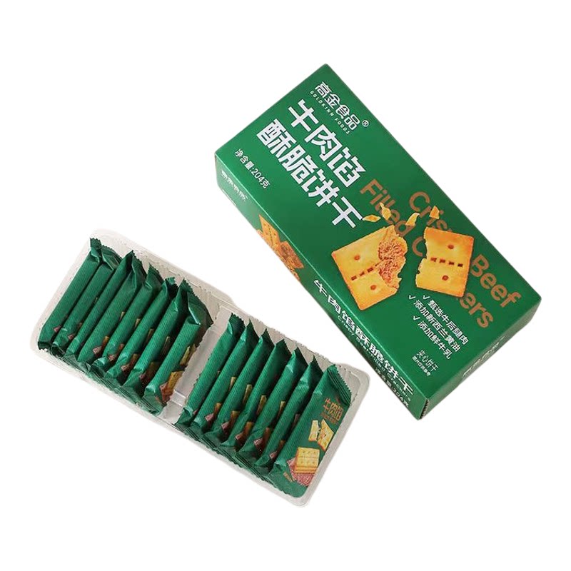 高金牛肉酥脆饼干独立包装