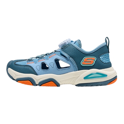 Skechers斯凯奇26夏季男童鞋旋钮扣轻便运动休闲包头凉鞋 405320L