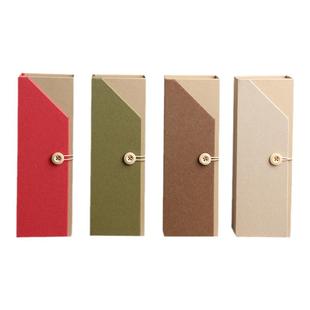 精品简易盒环保通用茶叶盒岩茶空盒纸盒牛皮纸茶叶罐定制茶叶包装