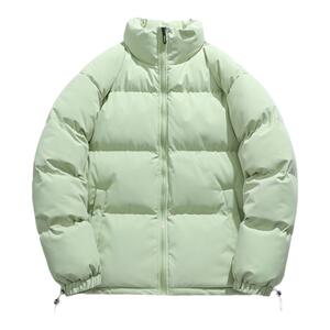 很润工作室冬季纯色立领加厚保暖拉链棉衣外套女基础百搭学生棉服