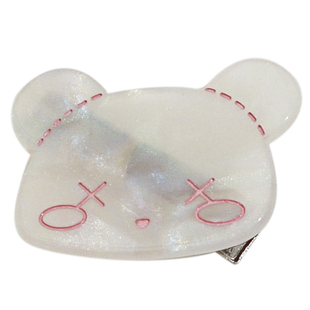 日系仙女白色可爱卡通发夹韩国简约百搭林小宅同款甜美刘海夹头饰