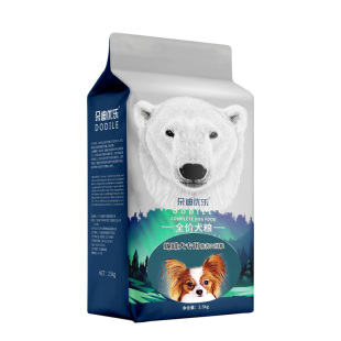 蝴蝶犬幼犬成犬专用狗粮2.5kg小型犬通用天然朵迪优乐狗粮5斤