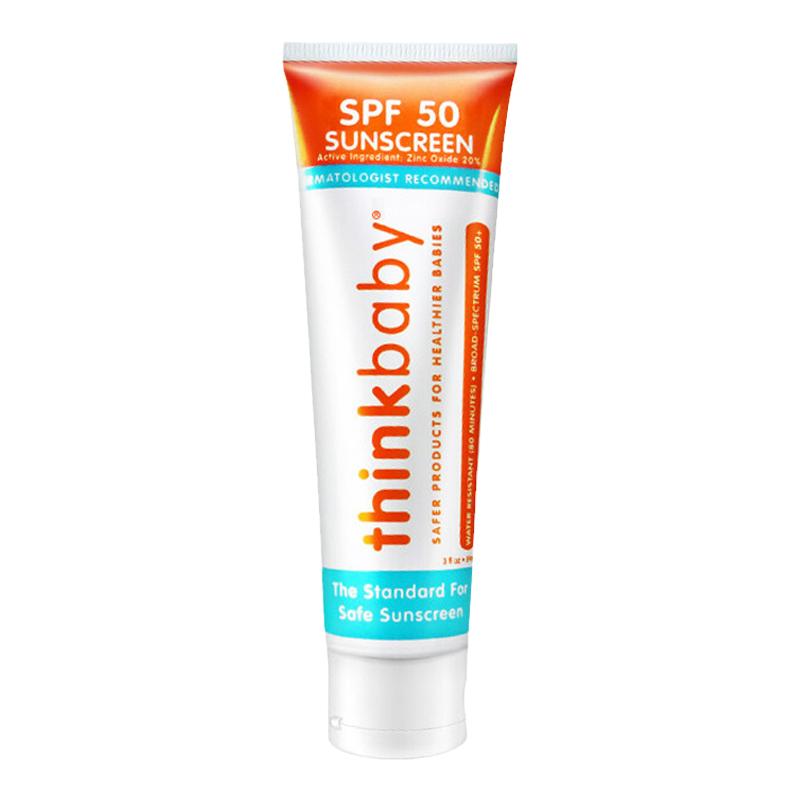 thinkbaby婴儿防晒霜儿童宝宝专用物理防晒乳spf50孕妇霜保湿防水