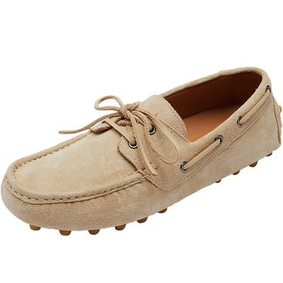 莱尔斯丹真皮休闲平底乐福单鞋女