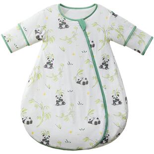 十月结晶婴儿睡袋小月龄新生宝宝防踢被一体式防着凉秋冬四季通用