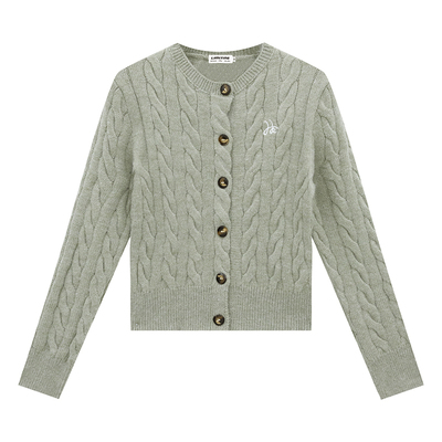 橘子树在哪儿韩系黄色麻花针织衫