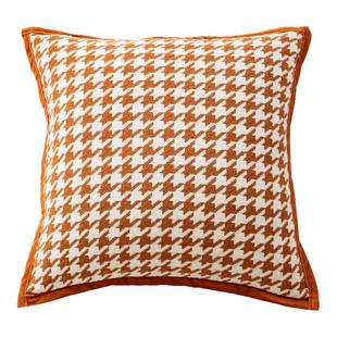 组合橘色 北欧ins风沙发抱枕靠枕套卧室床上飘窗样板间靠垫含芯