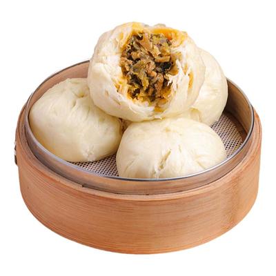 云南特色美食酸菜肉丁馅破酥包子