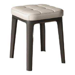 塑料凳子加厚可叠放家用简易餐桌凳书桌高板凳餐椅打麻将备用凳子