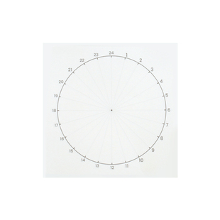 『言本文具』正方形时间饼便签本 便携可撕无粘性便签纸 24小时每日计划图表1180简约ins风时间管理手账60张
