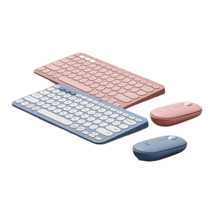 罗技PEBBLE2键鼠套装无线键盘鼠标K380双模静音电脑IPAD手机平板