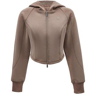 ONLY冬季休闲百搭显瘦长袖短款连帽卫衣女|12448L001