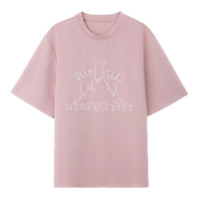PAPERLLL辛间 重工珠绣 美式logoT恤女夏季宽松休闲百搭短袖上衣