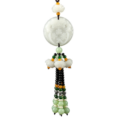 玉石款保平安符出入平安车挂