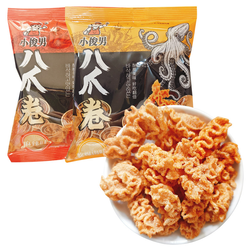 小俊男八爪卷散装怀旧零食小包装