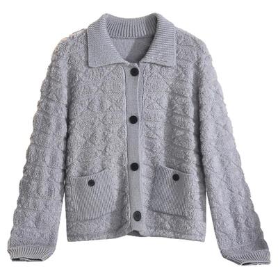 舒适开衫羊毛长袖毛衣