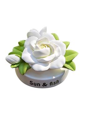 植物花香栀子花创意礼品香薰摆件