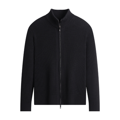 杉杉男士纯棉针织开衫加厚毛线衣