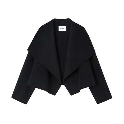 【秀场同款】indicia标记2025冬优雅气质时髦翻领大衣 F2D5DY470F