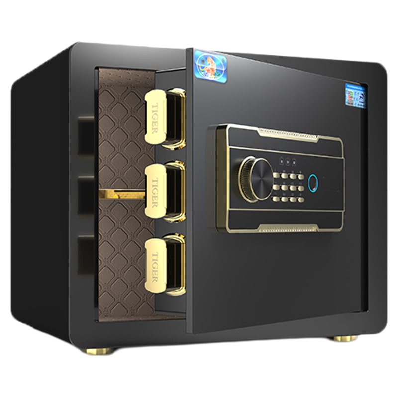 【2025新品】虎牌保险柜家用办公小型25/35CM指纹WiFi电子密码保险箱衣柜嵌入式全钢防盗保密办公室保管柜