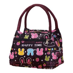 防水大容量上班帆布拎包 小妈妈婆婆外出 手机雨伞时尚花布包手提