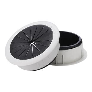 开孔50 60mm办公桌穿线盒电脑桌线孔盖圆形封口装饰盖圆形abs塑料