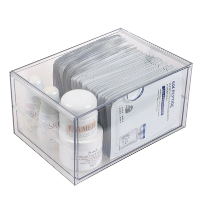 可叠加化妆品抽屉收纳盒