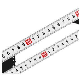 粘性尺可粘贴标尺刻度尺条贴带胶贴纸不锈钢金属中分台锯自粘尺子