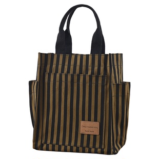 大容量帆布包上班通勤手提袋A4文件包学生上学提书袋补习包饭盒袋