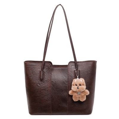 时尚单肩休闲复古上课通勤托特包