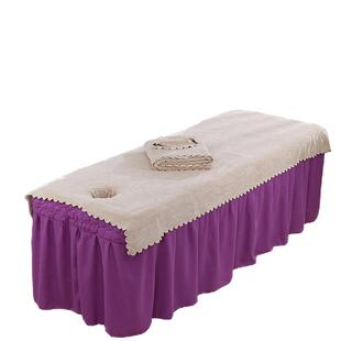 美容院铺床大毛巾带洞按摩理疗院专用开洞浴巾纯棉柔软不掉毛床单