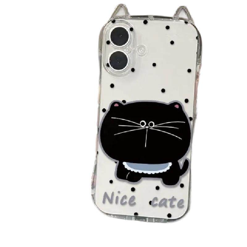 可爱萌系猫耳朵iphone16手机壳