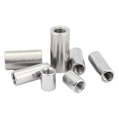 304不锈钢圆柱螺母圆螺母加长螺母柱圆柱形螺帽焊接圆形加长螺母