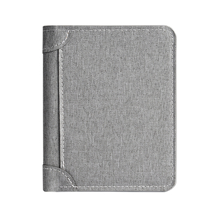 帆布钱包男士超薄简约多卡位短款钱夹驾驶证一体卡包竖款学生皮夹