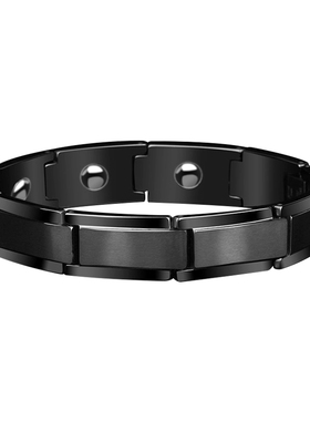 轻奢时尚钨金磁石保健男质感手链