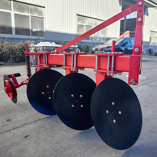 325圆盘犁660犁片圆盘犁 65锰钢犁片 四轮拖拉机后悬挂开荒圆盘犁