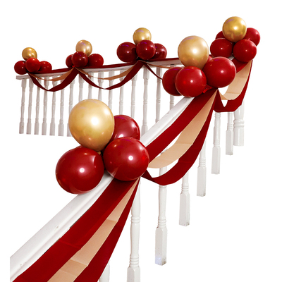 楼梯婚房布置套装浪漫创意纱幔