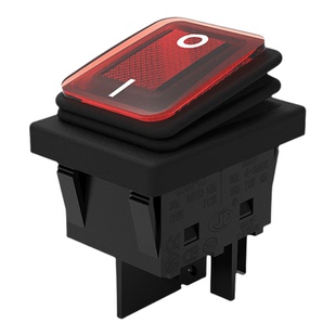 直流款翘板船型开关30A50A大功率防水电源开关12V24V36V面板开关