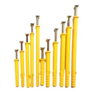 小黄鱼尼龙塑料膨胀管螺栓胀塞胶塞配自攻丝加长膨胀螺丝 M6M8M10