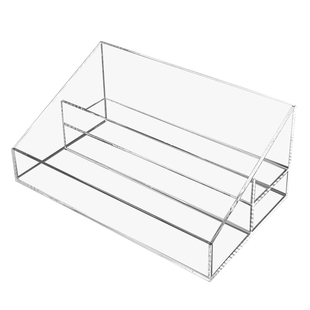 透明亚克力阶梯香水架化妆品收纳盒护肤品展示盒多层置物架子定制